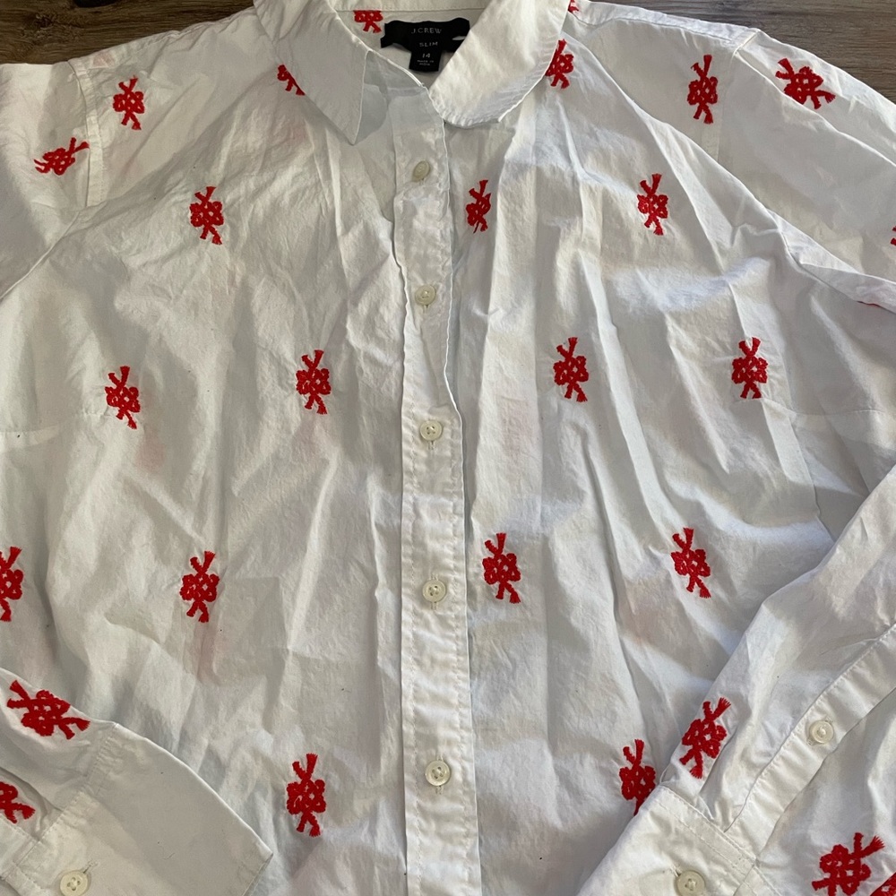 Womens long sleeve button up shirt